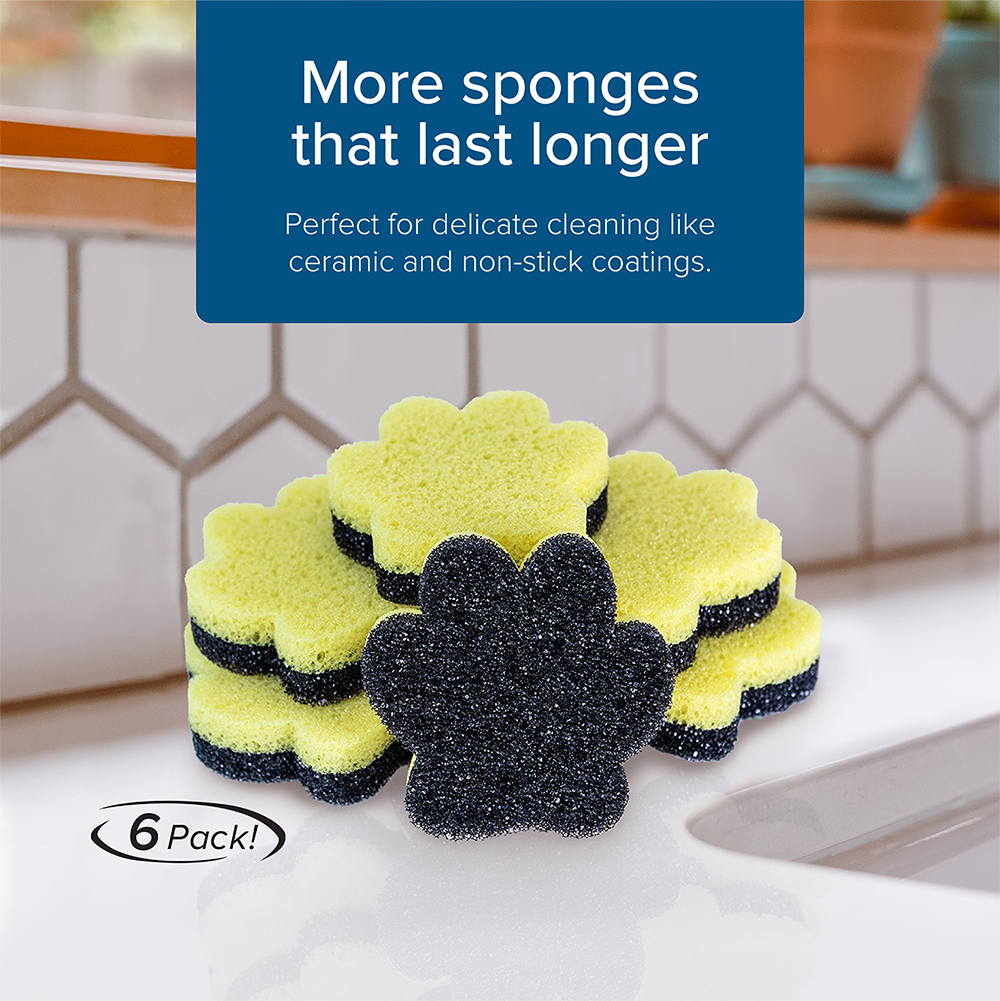 Soft Scrubby Paw Sponge (6 Pack)